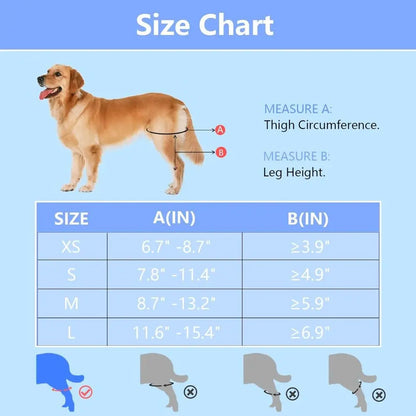 Adjustable Dog Knee Brace Durable Joint Support Leg Support Bracket Reflective Design Breathable Pet Knee Wound Protection