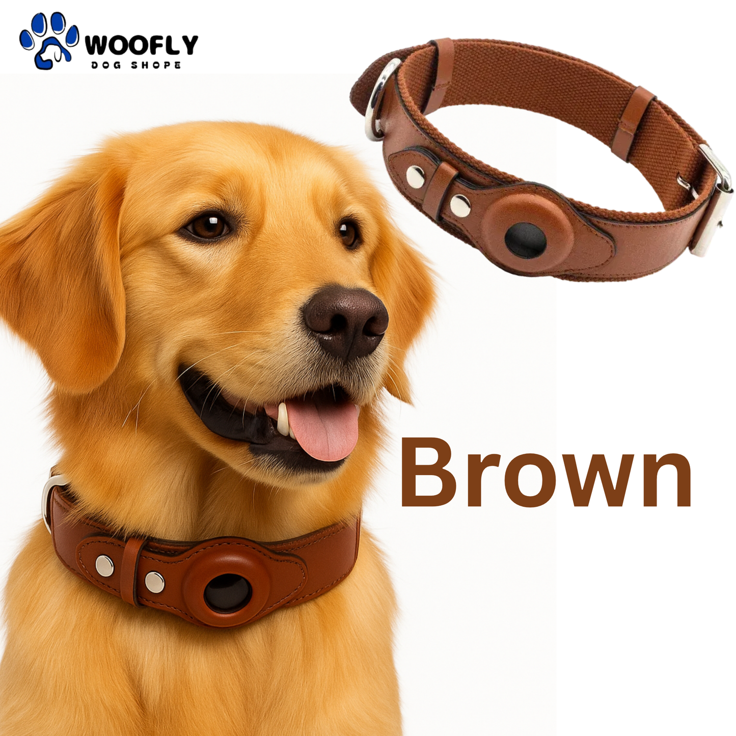 Leather AirTag Collar     ♦️     Apple AirTag is not include